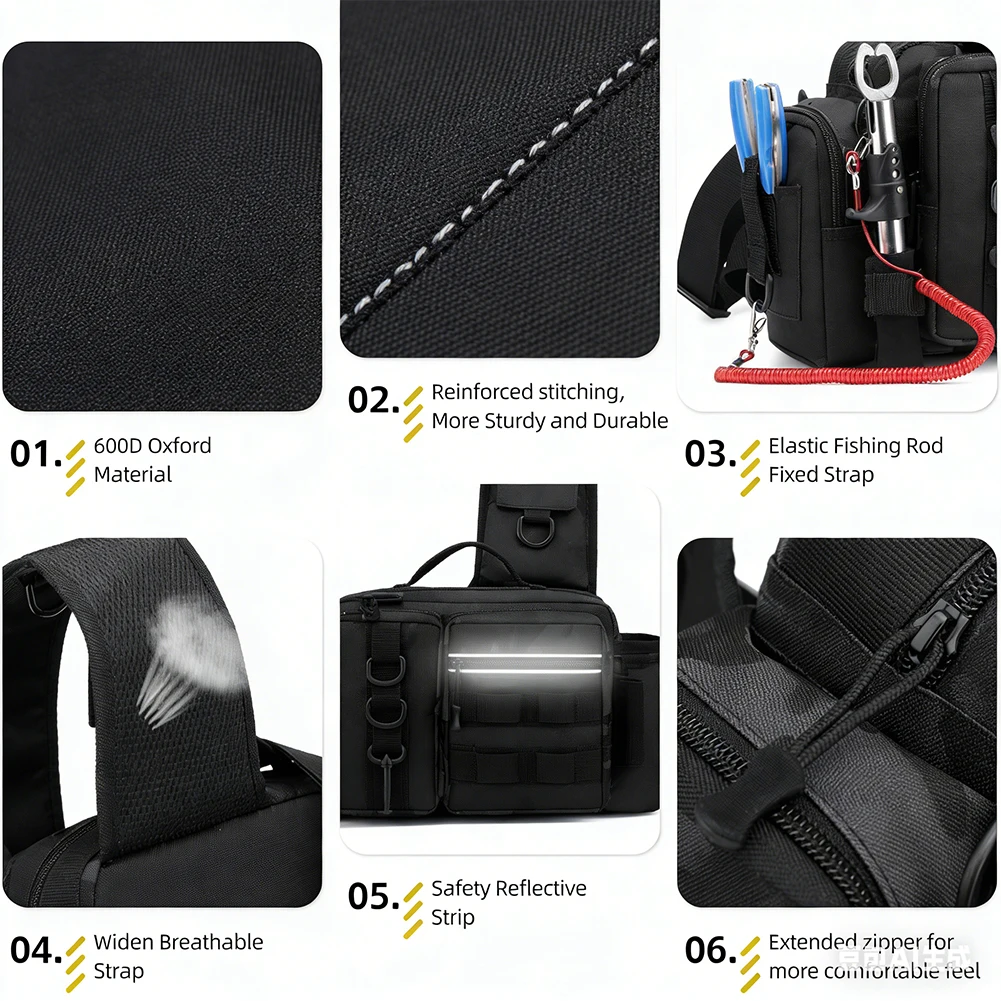 Hiking Backpack Waterproof - Sac à dos de pêche avec