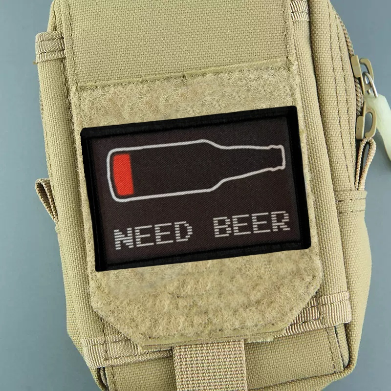 Urban Backpack Tactical - Patch imprimé de bière pour vêtements,