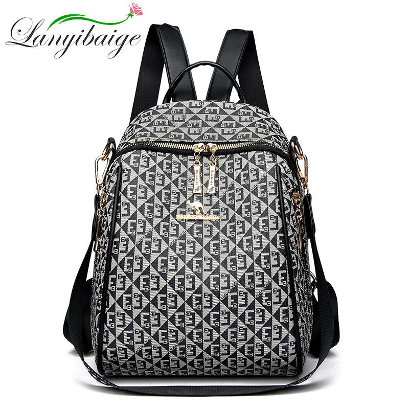 Fashion Backpack Women - Sac à dos rétro de grande