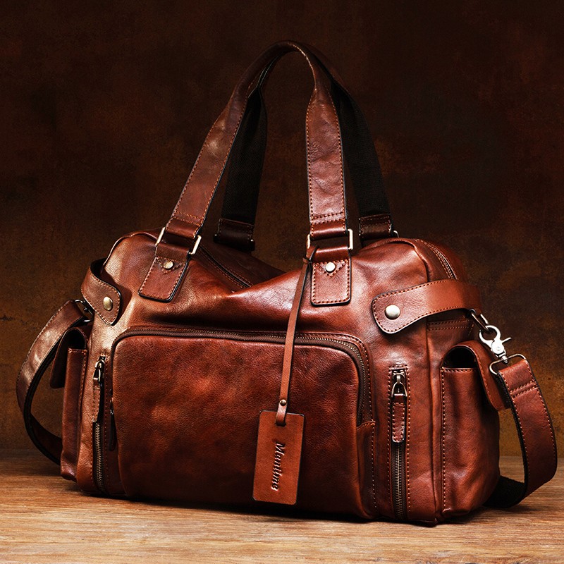 Leather Backpack Vintage - Sac pour hommes Vintage en cuir