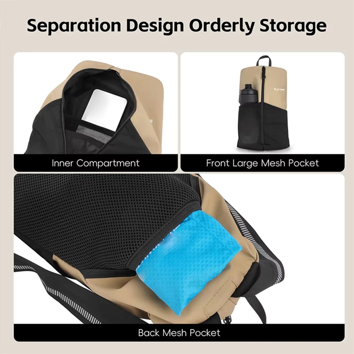 Hiking Backpack Waterproof - Sac à dos de cyclisme A61P,