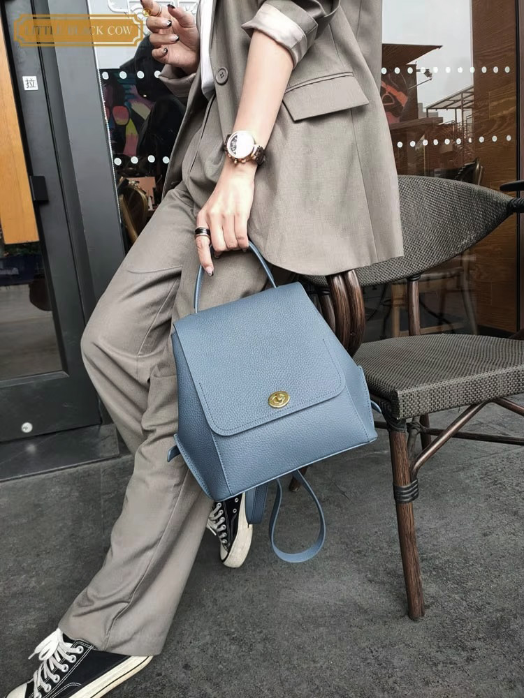 Leather Backpack Vintage - Sac à dos en cuir véritable