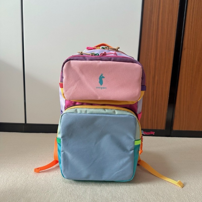 Canvas Backpack Casual - Sac à dos Dopamine Color Block