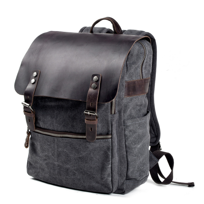 Canvas Backpack Casual - Sac à dos rétro pour hommes,