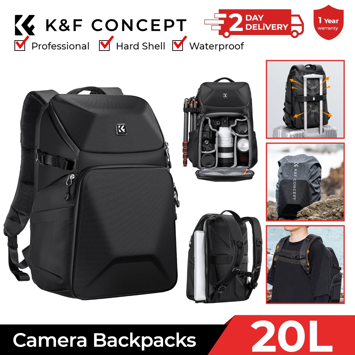 Sac à dos pour appareil photo  - Laptop Backpack 15.6 avis et prix