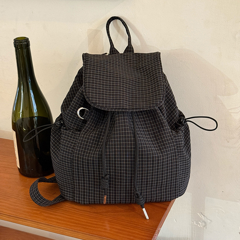 Sac à dos léger à carreaux pou - Canvas Backpack Casual avis et prix