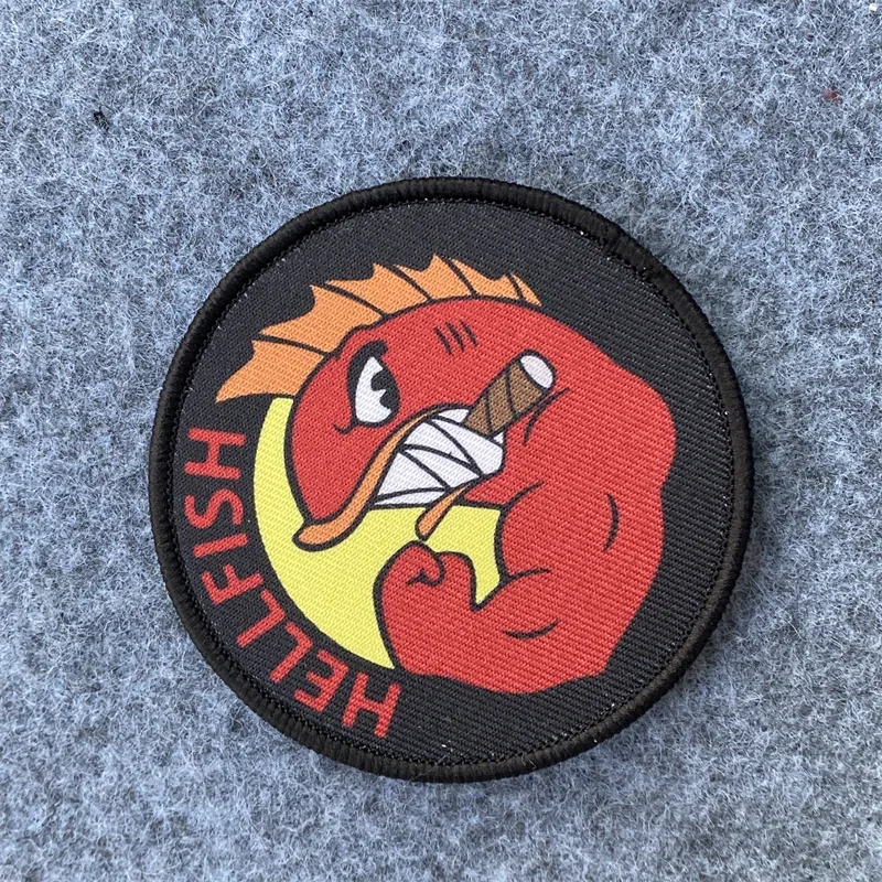 HELLFISH Logo imprimé Patch cr - Urban Backpack Tactical avis et prix