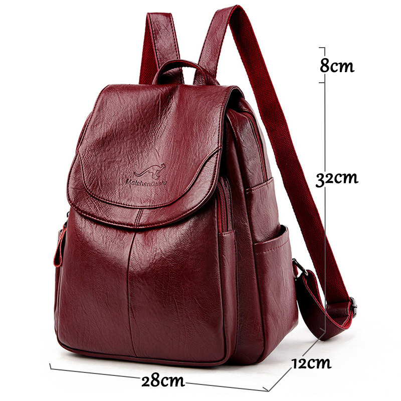9 couleurs femmes sacs à dos e - Leather Backpack Vintage avis et prix