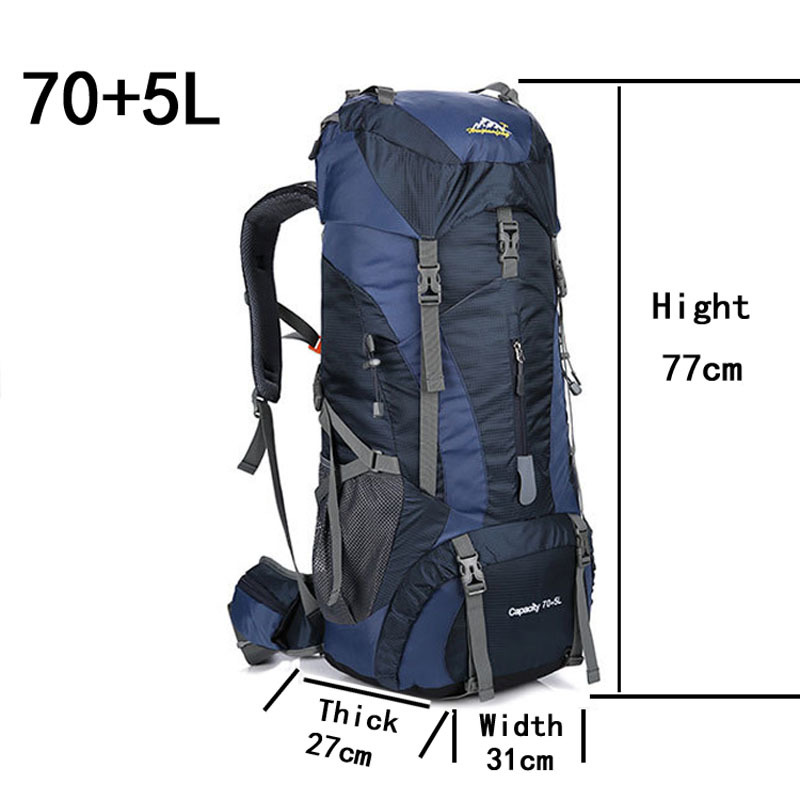 75L hommes femmes en plein air - Rain Cover Backpack avis et prix