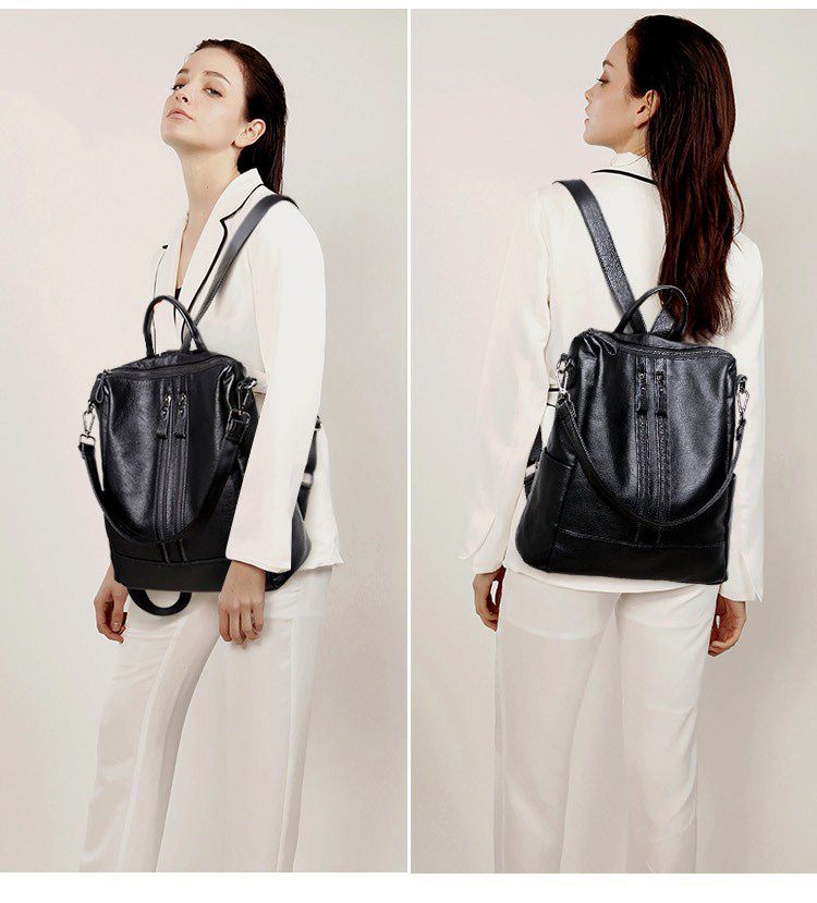 Sac à dos d'école en cuir soup - Canvas Backpack Casual avis et prix