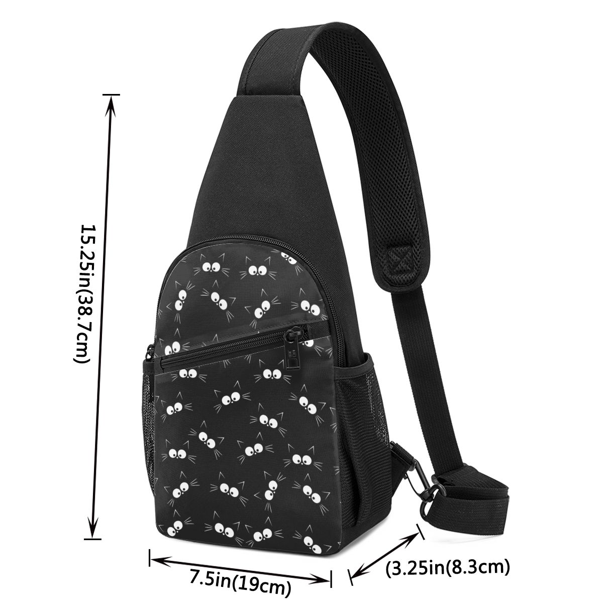 Sac de poitrine à motif de cha - Sling Backpack Shoulder avis et prix