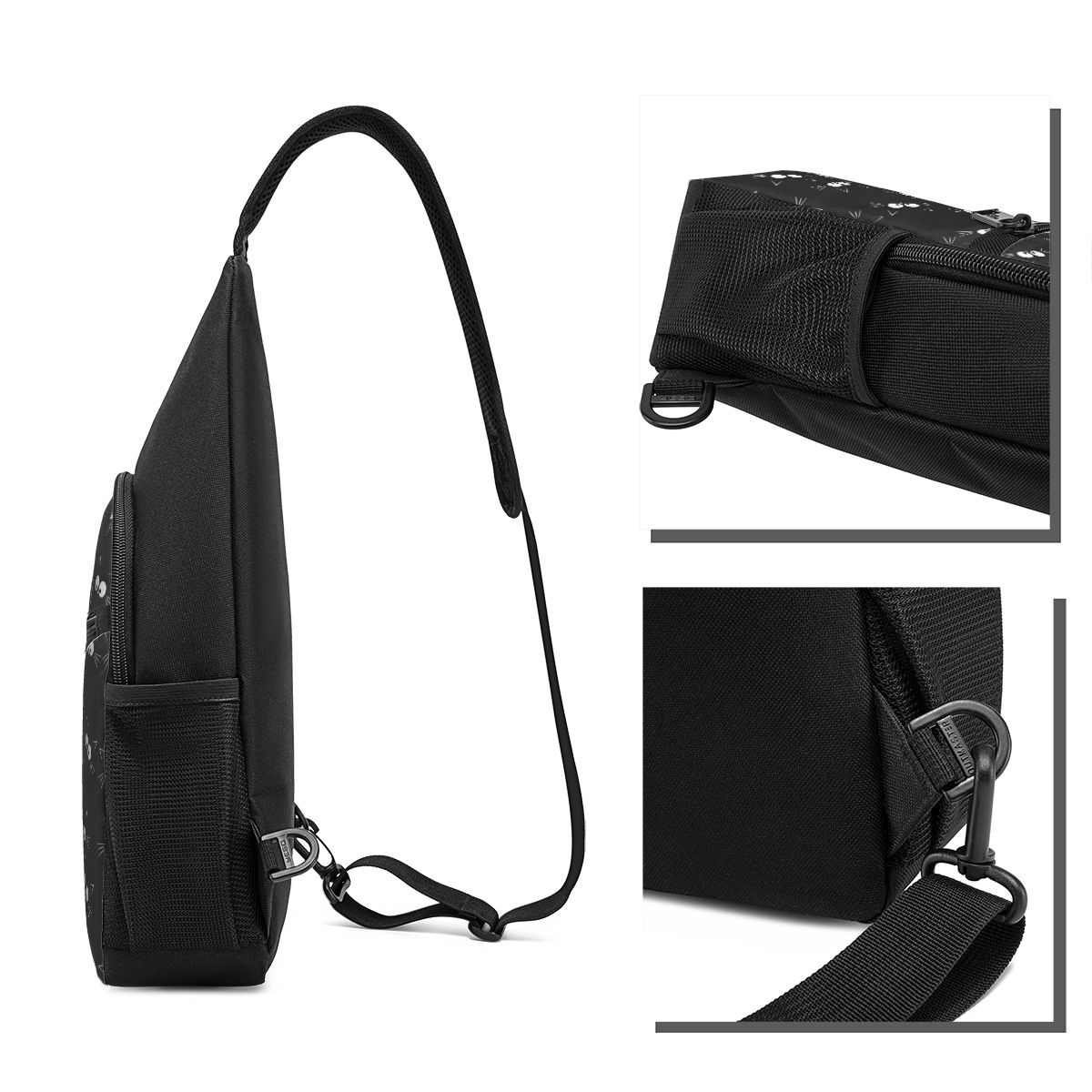 Sac de poitrine à motif de cha - Sling Backpack Shoulder avis et prix