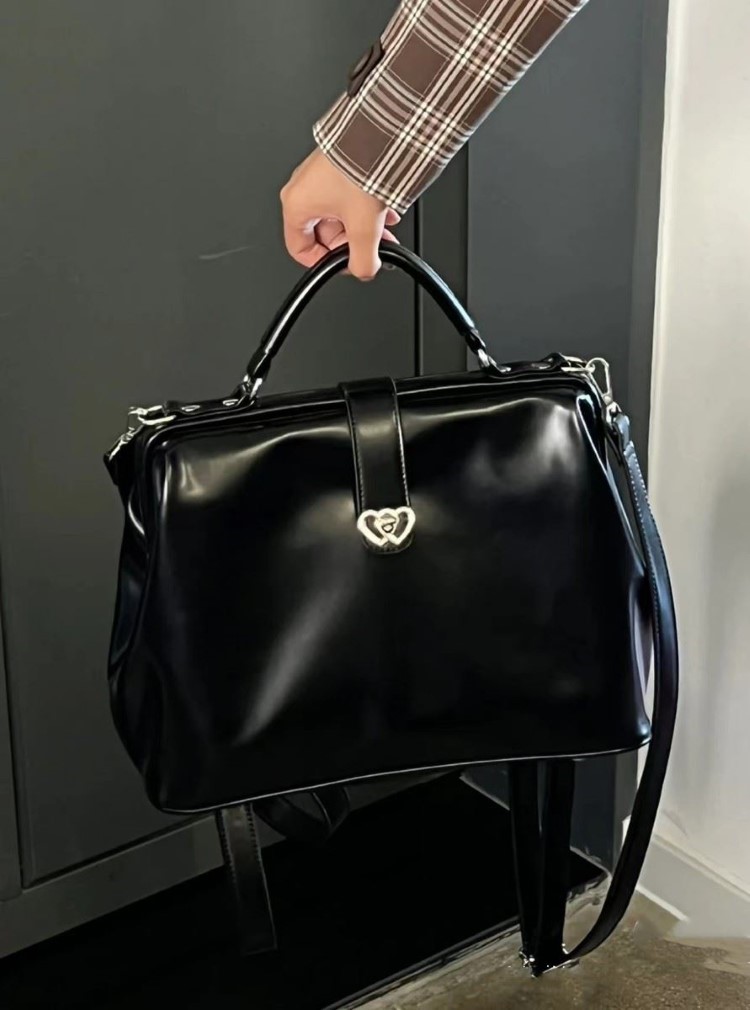 Vintage noir Y2k Mochila femme - Leather Backpack Vintage avis et prix