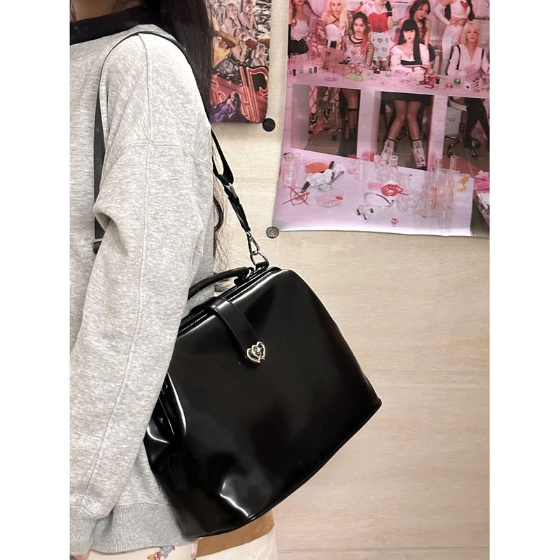 Vintage noir Y2k Mochila femme - Leather Backpack Vintage avis et prix