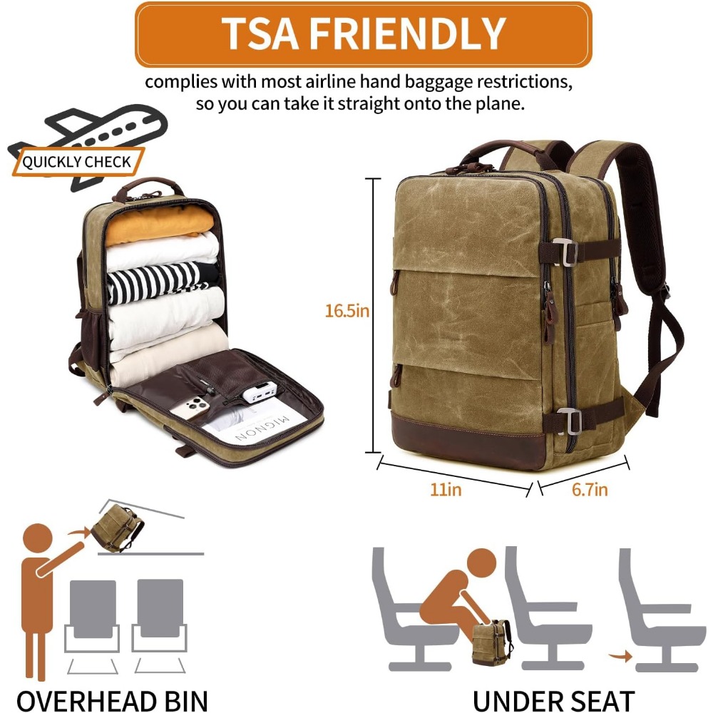 Sac à dos de voyage pour homme - Canvas Backpack Casual avis et prix