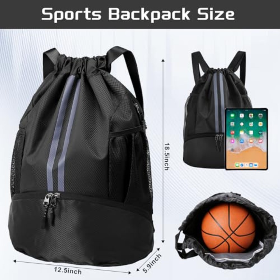 Sac à dos de sport à cordon av - Drawstring Gym Bag avis et prix