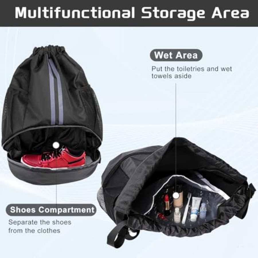 Sac à dos de sport à cordon av - Drawstring Gym Bag avis et prix
