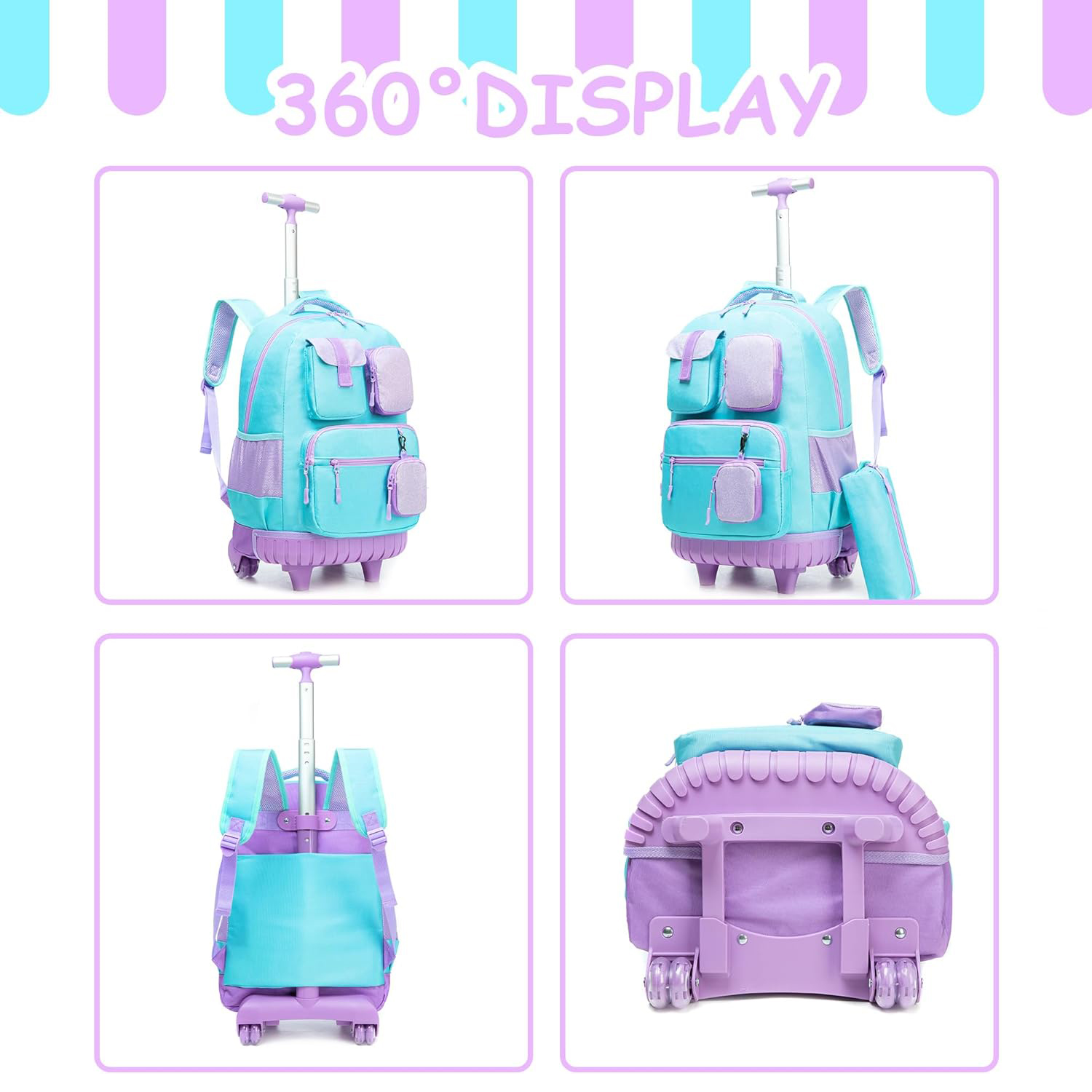 Sacs à dos à roulettes pour en - School Backpack Teen avis et prix