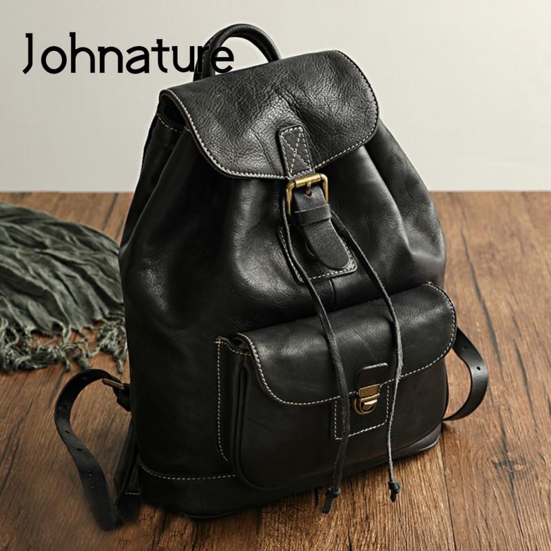 Sac à dos Johnature en cuir de - Leather Backpack Vintage avis et prix
