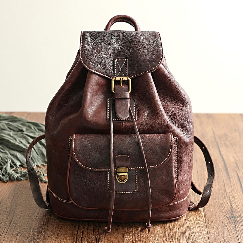Sac à dos Johnature en cuir de - Leather Backpack Vintage avis et prix