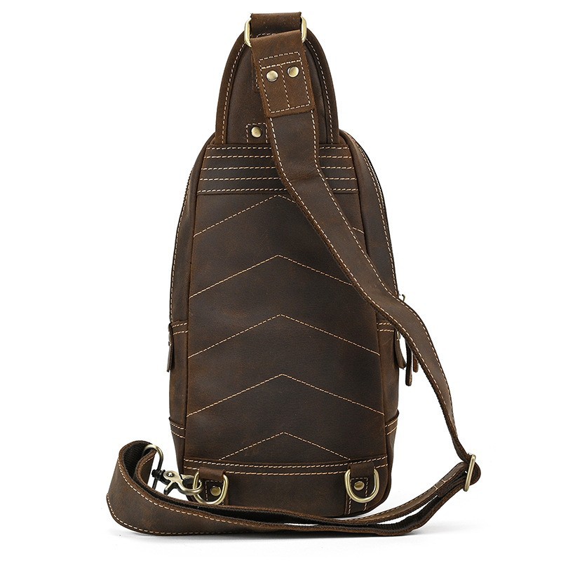 Sac à bandoulière en cuir véri - Sling Backpack Shoulder avis et prix